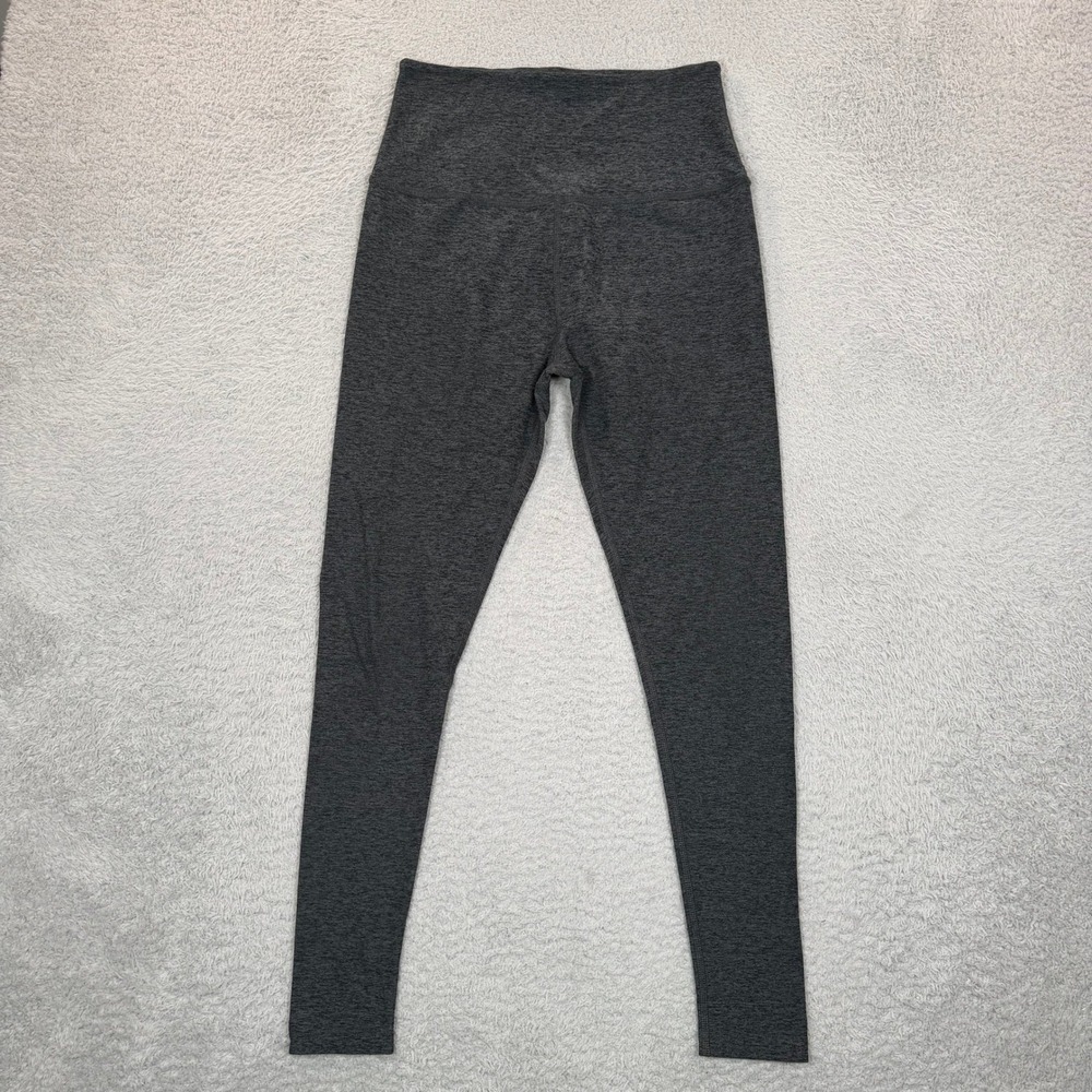 Beyond Yoga Womens High Waisted Space Dye Leggings Charcoal Heather Gray Large